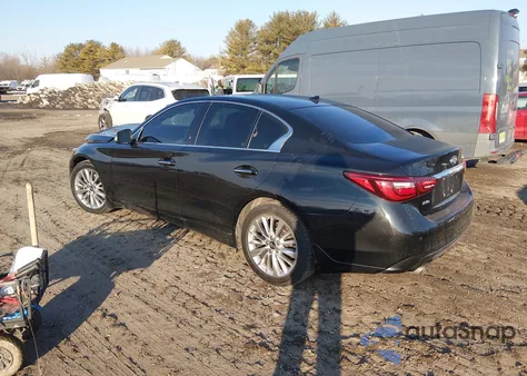2021 Infiniti Q50 Luxe Awd z USA, uszkodzony, nr VIN JN1EV7BR2MM750187